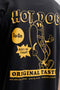 Front image of the Brewy ss tee in black, by brand Jack&jones