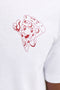 Front image of the Brewy ss tee in white, by brand Jack&jones