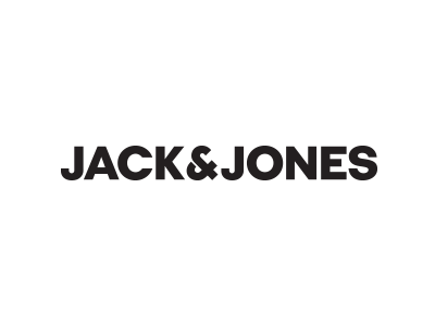 Jack & Jones black logo on a transparent background