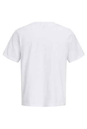 Back image of the Blaneo ss tee in white, by brand Jack&jones