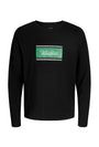 Image of BUSTER LS TEE in black, by brand JACK&JONES