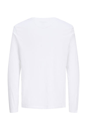 Back image of the Buster ls tee in white, by brand Jack&jones
