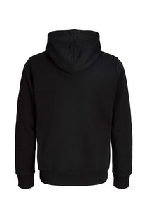 Back image of the Buster sweat zip hoodie in black, by brand Jack&jones