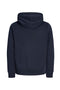 Back image of the Buster sweat zip hoodie in navy, by brand Jack&jones
