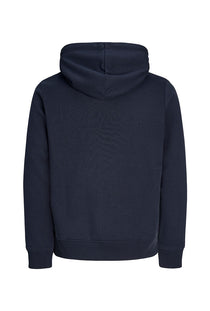 Back image of the Buster sweat zip hoodie in navy, by brand Jack&jones