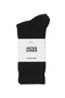 Front image of Charles tennis sock 3 pack in black, by brand Jack&jones