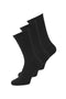 Front image of the Charles tennis sock 3 pack in black, by brand Jack&jones