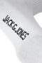 Front image of the Charles tennis sock 3 pack in white, by brand Jack&jones