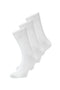 Front image of the Charles tennis sock 3 pack in white, by brand Jack&jones