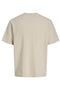 Back image of the Chelsea structure tee in beige, by brand Jack&jones