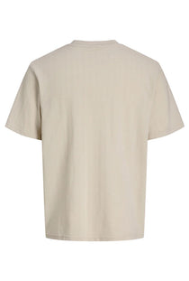 Back image of the Chelsea structure tee in beige, by brand Jack&jones