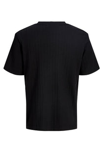 Back image of the Chelsea structure tee in black, by brand Jack&jones