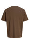 Back image of the Chelsea structure tee in brown, by brand Jack&jones