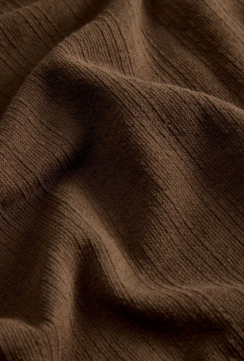 Front image of Chelsea structure tee in brown, by brand Jack&jones