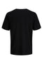 Back image of the Cleveland crew neck tee in black, by brand Jack&jones
