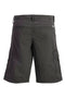 Back image of the Cole matty cargo shorts in charcoal, by brand Jack&jones
