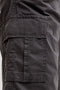 Front pocket image of the Cole matty cargo shorts in charcoal, by brand Jack&jones