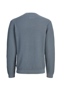 Back image of the Connor crew neck knit in petrol, by brand Jack&jones