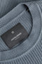 Front image of the Connor crew neck knit in petrol, by brand Jack&jones