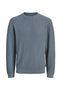 Front image of Connor crew neck knit in petrol, by brand Jack&jones