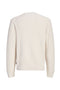 Back image of the Connor crew neck knit in beige, by brand Jack&jones