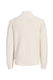 Back image of the Connor knit half zip in cream, by brand Jack&jones