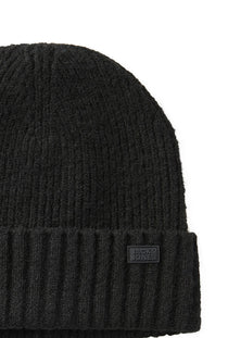 Front image of the Crush beanie in black, by brand Jack&jones