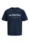 Product image of the Jack and jones daytona print tee in navy, by brand Jack&jones