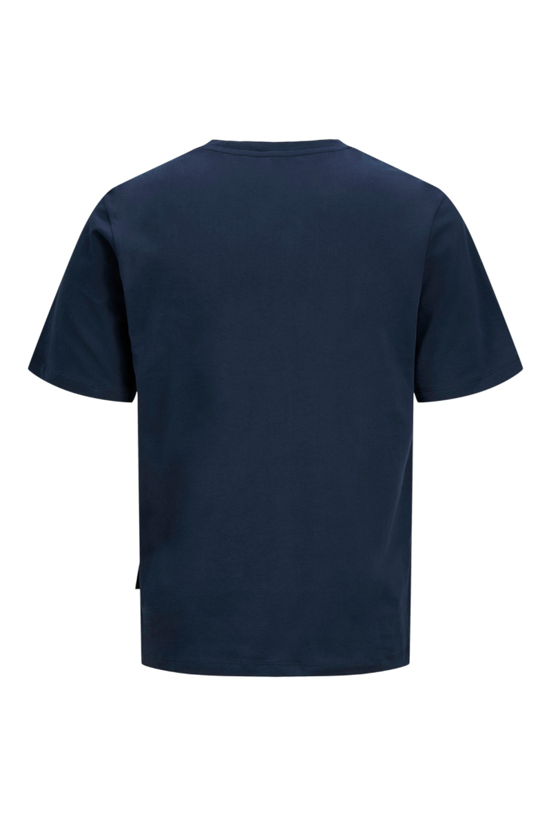 Product image of Jack and jones daytona print tee in navy, by brand Jack&jones