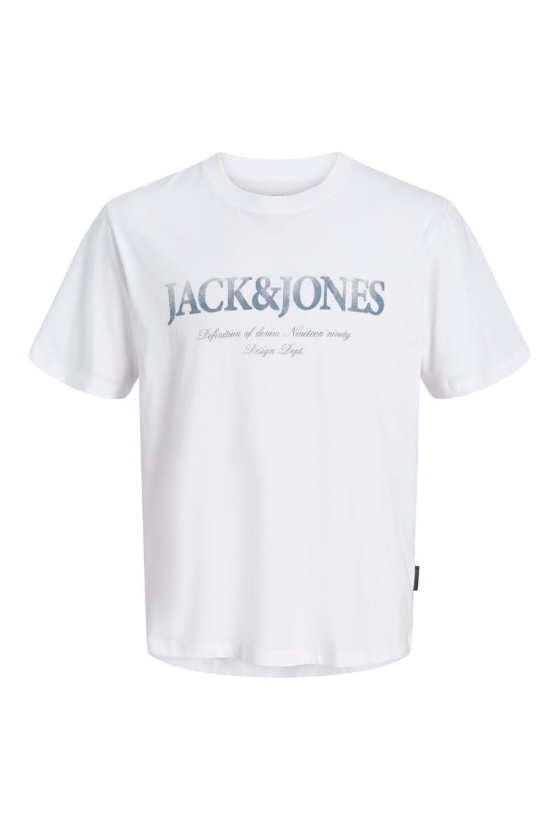 Product image of Jack and jones daytona print tee in white, by brand Jack&jones