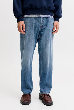 Front image of the Eddie original jeans in denim, by brand Jack&jones