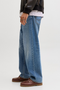Side image of a model wearing the Jack and jones eddie original jeans in , by brand Jack&jones