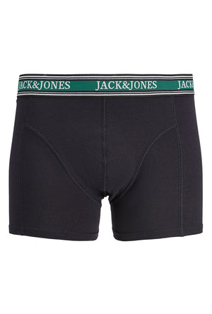 Front image of the Faze solid 3 pk trunks in navy, by brand Jack&jones