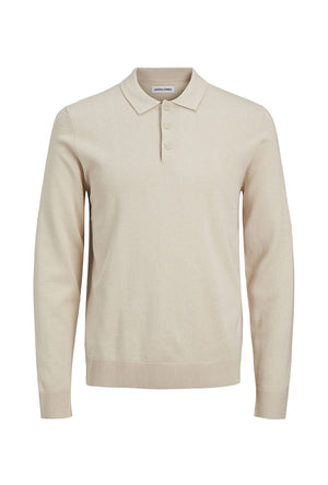 JACK AND JONES FRED KNIT LS POLO