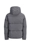 Back image of the Galaxy puffer jacket in charcoal, by brand Jack&jones