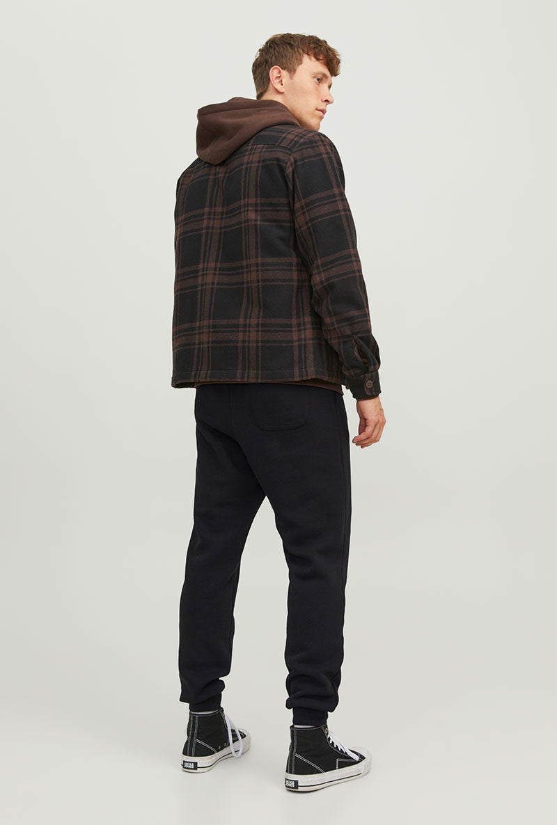 Back image of Gordon bradley sweat pants in black, by brand Jack&jones
