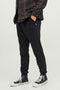 Front image of the Gordon bradley sweat pants in black, by brand Jack&jones