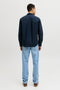 Back image of the Harvey oxford ls shirt in navy, by brand Jack&jones
