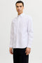 Front image of Harvey oxford ls shirt in white, by brand Jack&jones