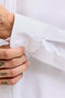 Front image of the Harvey oxford ls shirt in white, by brand Jack&jones
