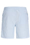 Back image of the Jaiden milo seersucker shorts in light blue, by brand Jack&jones