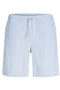 Front image of the Jaiden milo seersucker shorts in light blue, by brand Jack&jones