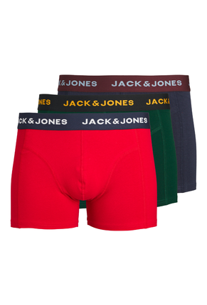Product image of Jack and jones james 3 pk trunks in navy, by brand Jack&jones