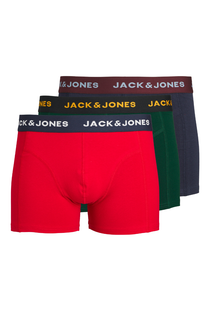 Product image of the Jack and jones james 3 pk trunks in navy, by brand Jack&jones