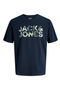 Product image of the Jack and jones jeff logo tee in navy, by brand Jack&jones