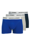 Product image of Jack and jones joe 3 pk trunks in navy, by brand Jack&jones