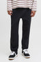 Front image of Kane bradley uncuffed sweat pants in black, by brand Jack&jones