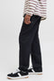 Front image of the Kane bradley uncuffed sweat pants in black, by brand Jack&jones