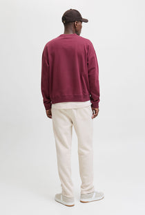 Back image of the Kane bradley uncuffed sweat pants in beige, by brand Jack&jones
