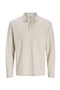 Front image of the Kane ls polo in beige, by brand Jack&jones